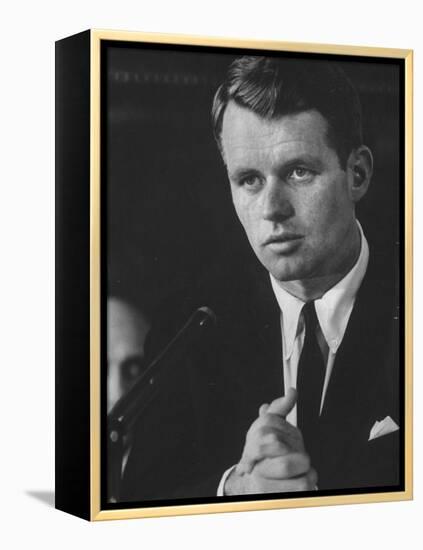 Robert F. Kennedy at Teamster Hearings-Ed Clark-Framed Premier Image Canvas