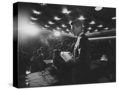 Print Art POSTER CANVAS Bobby Kennedy on Presidential Campaign Trail