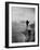 Robert F. Kennedy Running on the Beach with His Dog Freckles-Bill Eppridge-Framed Photographic Print