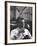 Robert F. Kennedy Sitting in Office in Front of Child's Painting-null-Framed Photographic Print