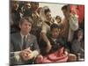 Robert F. Kennedy Sitting Next to Cesar Chavez During Rally for the United Farm Workers Union-Michael Rougier-Mounted Premium Photographic Print