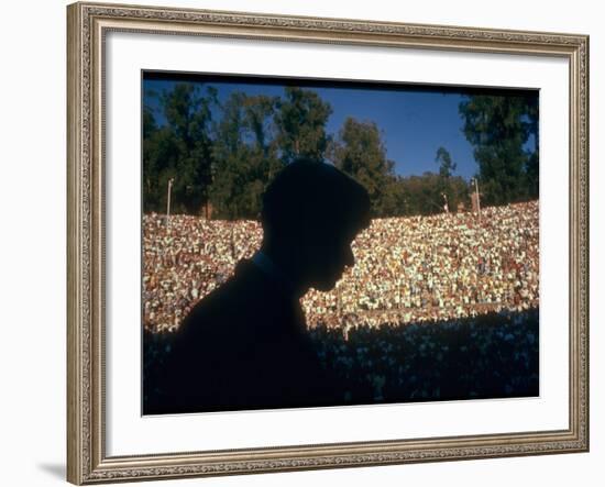 Robert F. Kennedy Speaking in Greek Amphitheater-Bill Eppridge-Framed Premium Photographic Print