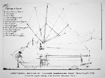 Longitudinal Section Plan of Fulton's Submarine 'Nautilus', 1798-Robert Fulton-Framed Premier Image Canvas