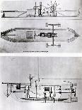 Steamboat and Submarine Plans-Robert Fulton-Giclee Print