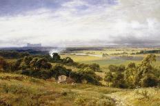 A View of Runnymede with Windsor Castle, England-Robert Gallon-Framed Premier Image Canvas