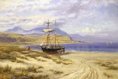 Beach Scene in North Wales-Robert Gallon-Giclee Print
