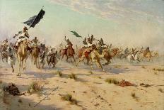 The Flight of the Khalifa after His Defeat at the Battle of Omdurman, 2nd September 1898, 1899-Robert George Talbot Kelly-Framed Giclee Print