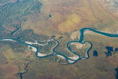 Aerial View of a River in Katmai National Park-Robert Haasmann-Mounted Photographic Print