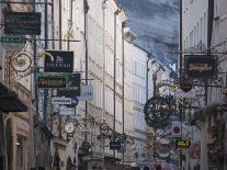 Signs in Getreidegasse, the Main Shopping Street, Salzburg, Austria, Europe-Robert Harding-Photographic Print