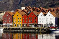Traditional Wooden Hanseatic Merchants Buildings of the Bryggen, Bergen, Norway, Scandinavia-Robert Harding-Photographic Print