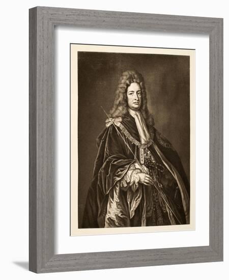 Robert Harley, Earl of Oxford, Pub. 1902-Godfrey Kneller-Framed Giclee Print