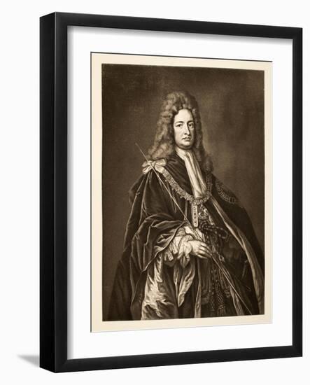 Robert Harley, Earl of Oxford, Pub. 1902-Godfrey Kneller-Framed Giclee Print