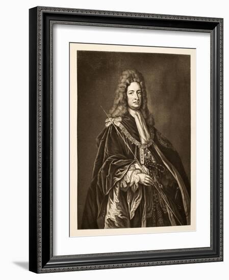 Robert Harley, Earl of Oxford, Pub. 1902-Godfrey Kneller-Framed Giclee Print