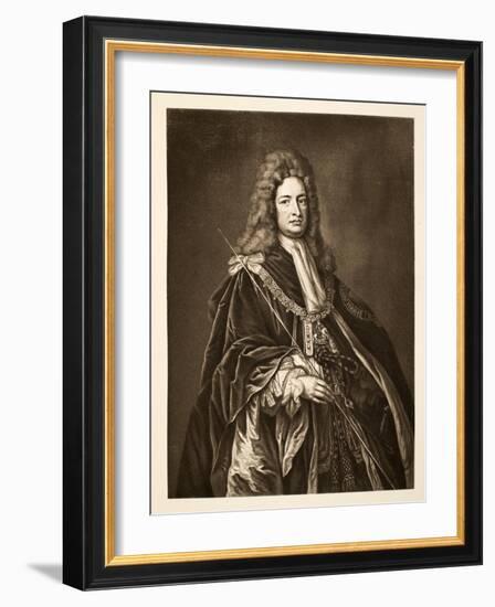 Robert Harley, Earl of Oxford, Pub. 1902-Godfrey Kneller-Framed Giclee Print