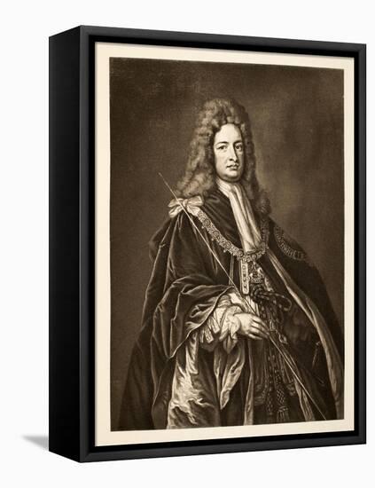 Robert Harley, Earl of Oxford, Pub. 1902-Godfrey Kneller-Framed Premier Image Canvas