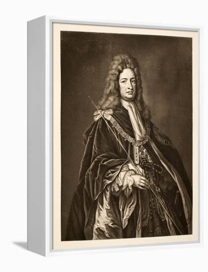 Robert Harley, Earl of Oxford, Pub. 1902-Godfrey Kneller-Framed Premier Image Canvas