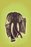 Indian Elephants-Robert Harrer-Framed Stretched Canvas