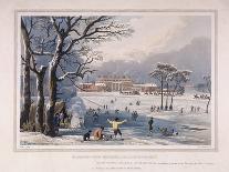 Buckingham House and St James's Park in the Winter, London, 1817-Robert Havell the Younger-Giclee Print