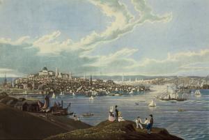 View of the City of Boston from Dorchester Heights by Robert Havell