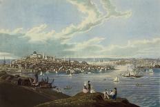 View of the City of Boston from Dorchester Heights-Robert Havell-Art Print