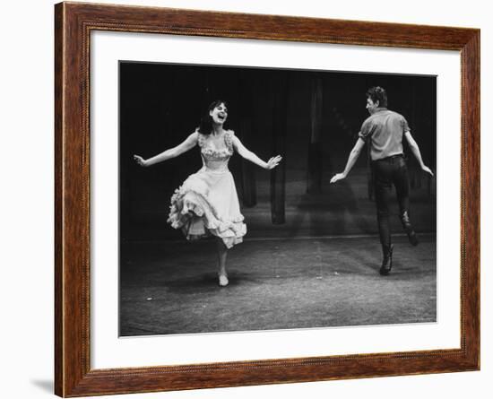 Robert Horton in a Broadway Musical Based on the Play "The Rainmaker"-John Dominis-Framed Premium Photographic Print