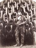 Isambard Kingdom Brunel, Standing in Front of the Launching Chains of the 'Great Eastern', 1857-Robert Howlett-Giclee Print