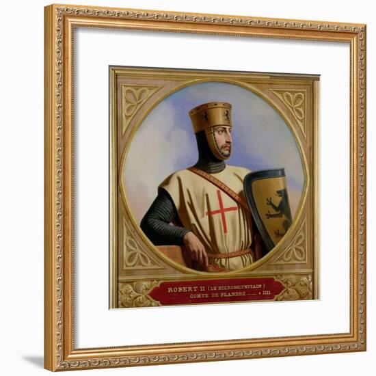 Robert II Le Hierosolymitain, Count of Flanders (D.1111) 1843-Henri Decaisne-Framed Giclee Print