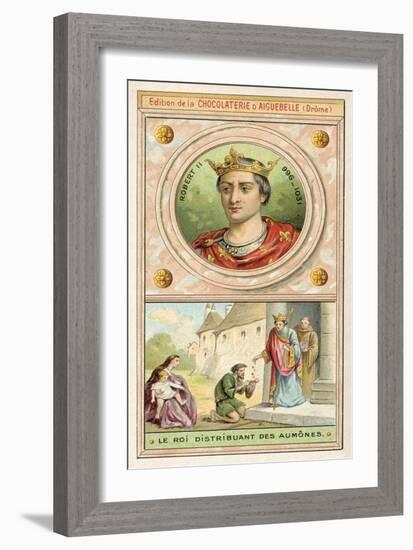 Robert II of France Distributing Alms-null-Framed Giclee Print