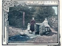 Grinding Grain in a Quern, Inishmurray, County Sligo, 1900-Robert John Welch-Framed Giclee Print