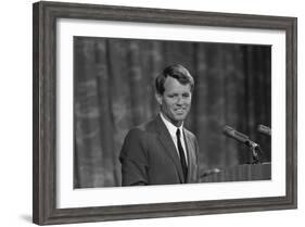 Robert Kennedy appearing before Platform Committee, 1964-Warren K. Leffler-Framed Photographic Print