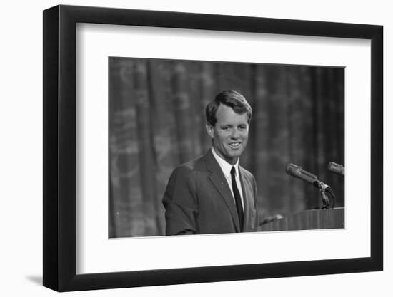 Robert Kennedy appearing before Platform Committee, 1964-Warren K. Leffler-Framed Photographic Print