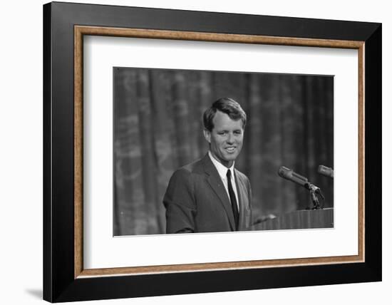 Robert Kennedy appearing before Platform Committee, 1964-Warren K. Leffler-Framed Photographic Print