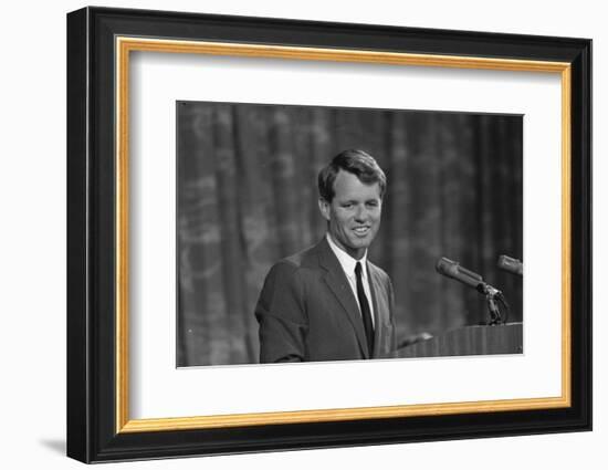 Robert Kennedy appearing before Platform Committee, 1964-Warren K. Leffler-Framed Photographic Print