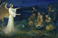 Angel Announcing the Birth of Christ to Shepherds-Robert Leinweber-Giclee Print