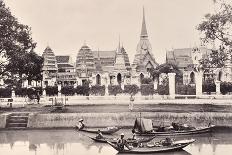 View of a Canal in Bangkok, C.1890-Robert Lenz-Mounted Photographic Print