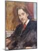 Robert Louis Stevenson, 1887 (Oil on Canvas)-William Blake Richmond-Mounted Giclee Print