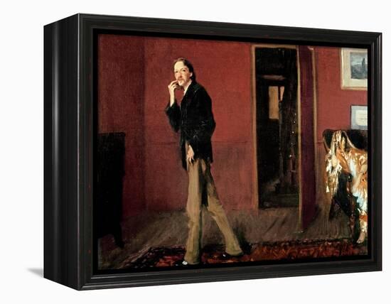 Robert Louis Stevenson and His Wife, 1885-John Singer Sargent-Framed Premier Image Canvas
