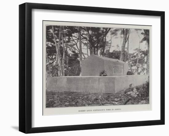 Robert Louis Stevenson's Tomb in Samoa-null-Framed Giclee Print