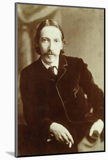 Robert Louis Stevenson, Scottish author, c1870-1894-Unknown-Mounted Photographic Print