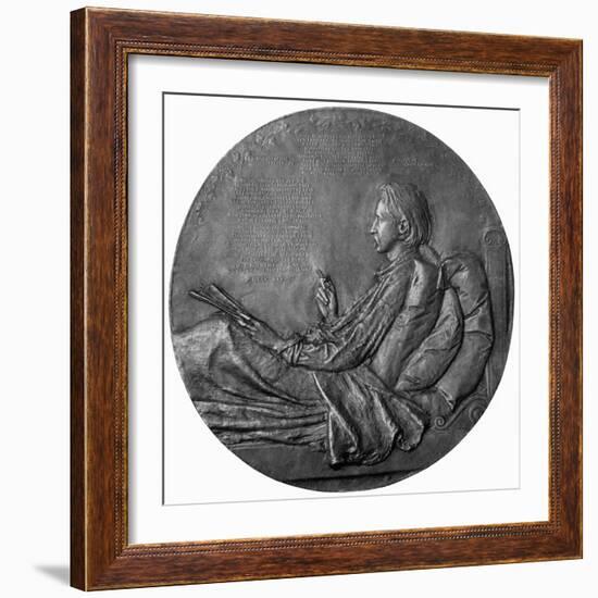 Robert Louis Stevenson- working-Augustus Saint-gaudens-Framed Giclee Print