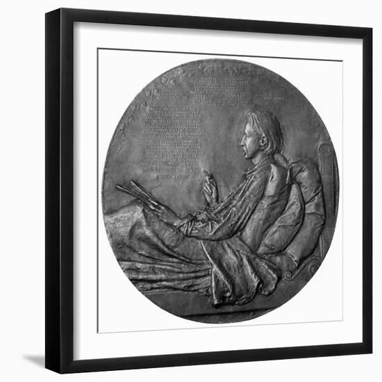 Robert Louis Stevenson- working-Augustus Saint-gaudens-Framed Giclee Print