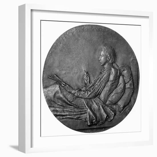 Robert Louis Stevenson- working-Augustus Saint-gaudens-Framed Giclee Print