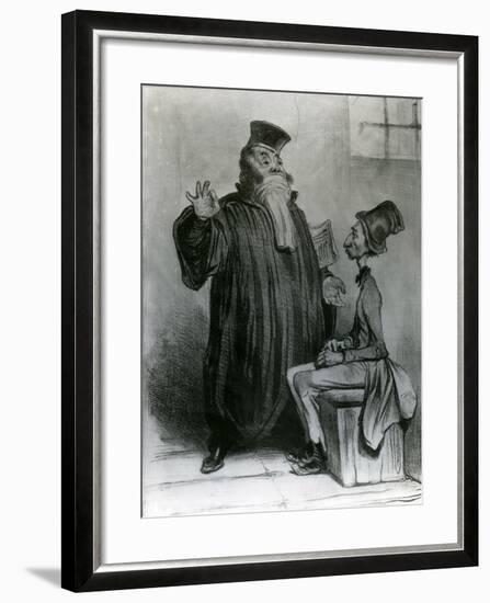 Robert-Macaire Avocat, 1836-Honore Daumier-Framed Giclee Print