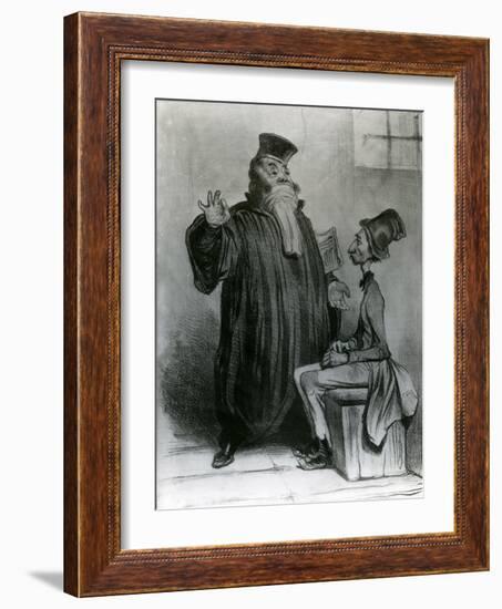 Robert-Macaire Avocat, 1836-Honore Daumier-Framed Giclee Print