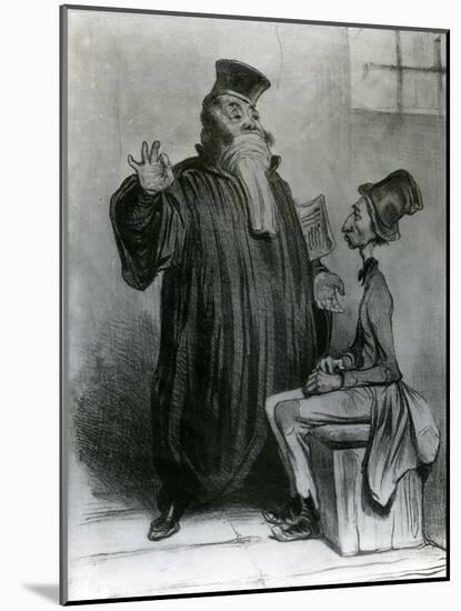 Robert-Macaire Avocat, 1836-Honore Daumier-Mounted Giclee Print