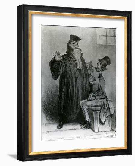 Robert-Macaire Avocat, 1836-Honore Daumier-Framed Giclee Print