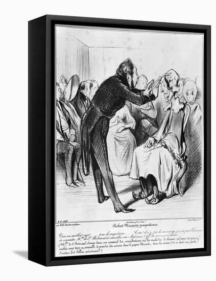 Robert Macaire Hypnotising-Honore Daumier-Framed Premier Image Canvas