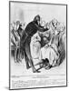 Robert Macaire Hypnotising-Honore Daumier-Mounted Giclee Print