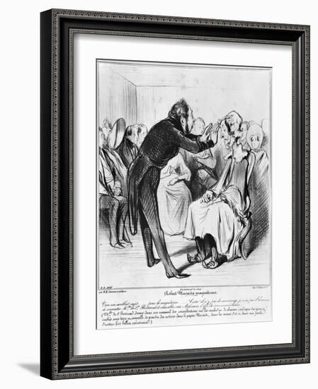 Robert Macaire Hypnotising-Honore Daumier-Framed Giclee Print