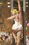 The Girl On The Tower  - Saturday Evening Post "Leading Ladies", September 24, 1960 pg.26-Robert Mcginnis-Framed Giclee Print